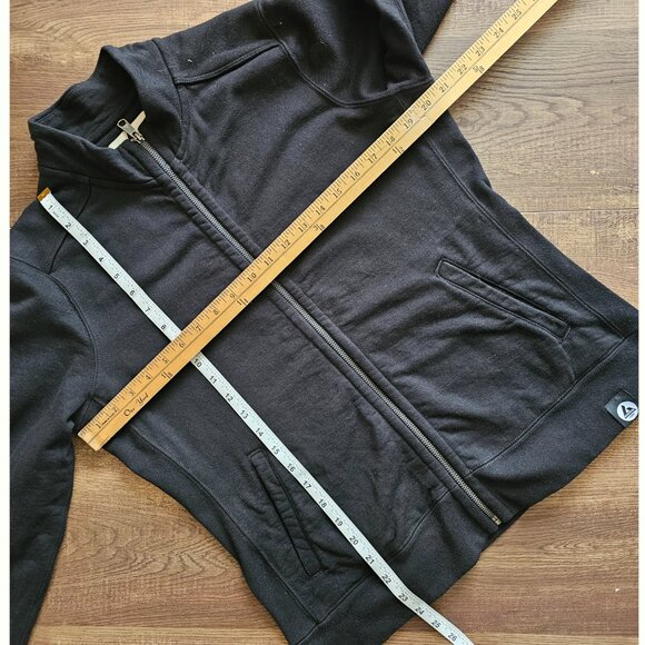 American Giant Moto Full Zip Heavyweight Fleece Sweatshirt XL Black
